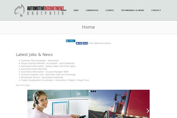 autorecruitment.com.au site used Jobify