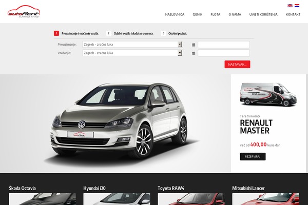 autorent.hr site used Autorent