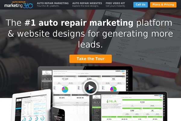 Marketing360-vertical theme site design template sample