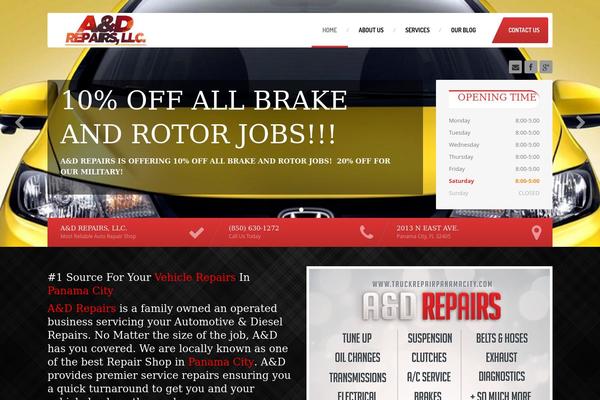 CarPress theme site design template sample