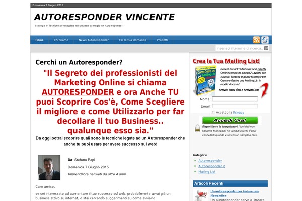 autorespondervincente.com site used Inove3