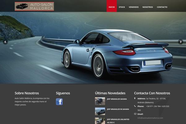 Automotive Child theme site design template sample