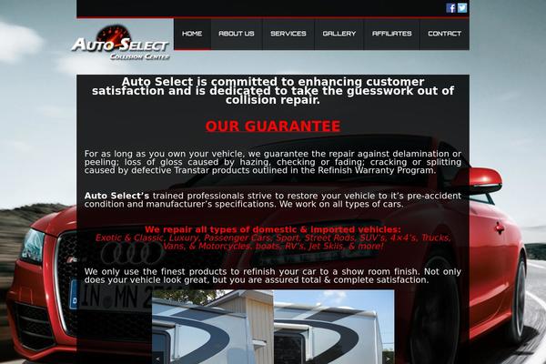 autoselectcollision.com site used Theme1869