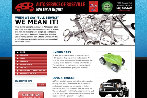 autoserviceofroseville.com site used Asr