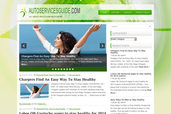 Healthstyle theme site design template sample