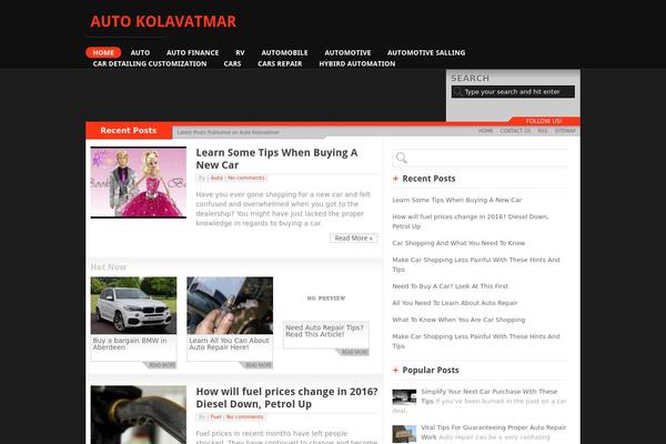 Fortune theme site design template sample