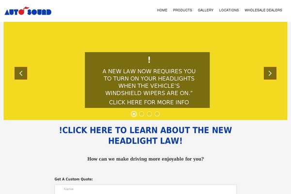 autosound.com site used Straight