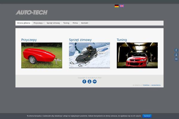 Tempera theme site design template sample