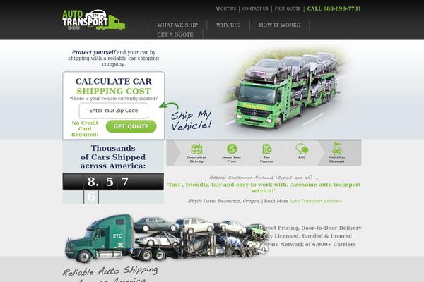 Auto theme site design template sample