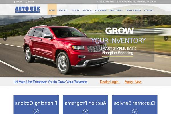 Automotive Child theme site design template sample