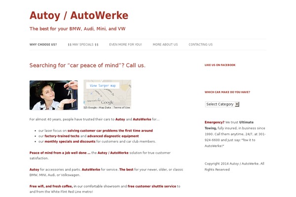 Twenty Twelve theme site design template sample