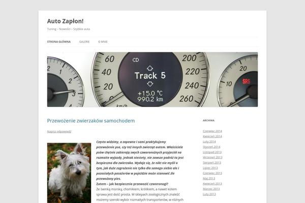 Twenty Twelve theme site design template sample