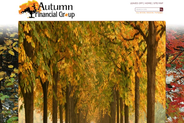 Autumn theme site design template sample