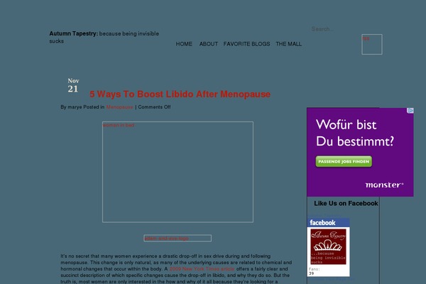 autumntapestry.com site used Wordsmith-blog