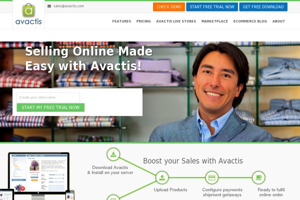 avactis.com site used Hooray