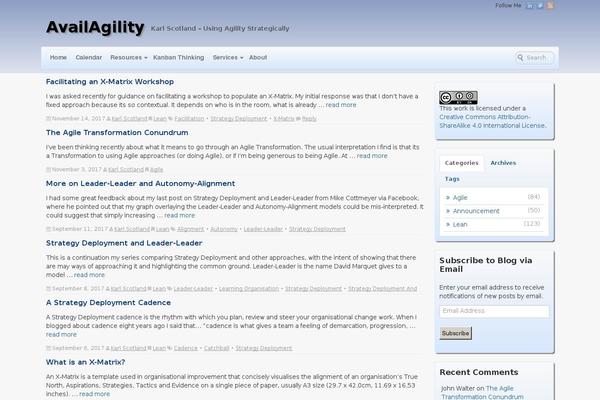 Voyage theme site design template sample