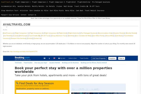 Site using Bookingcom-text2links plugin