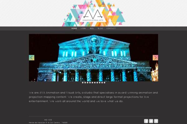 Ava theme site design template sample