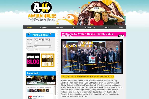 Avalon theme site design template sample