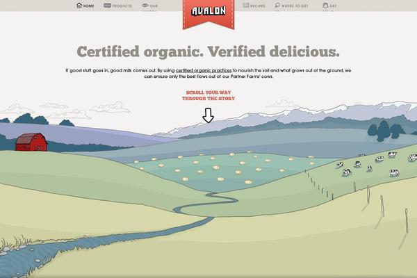 Avalon theme site design template sample