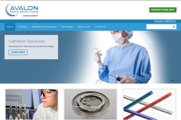 Avalon theme site design template sample