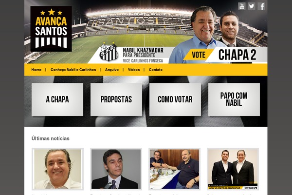 santos theme websites examples