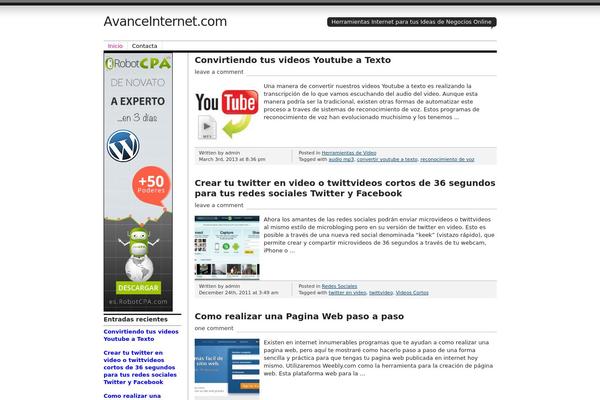 Journalist theme site design template sample