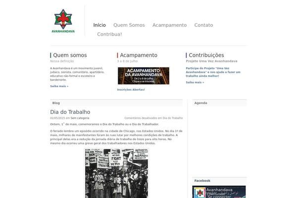 Simple Organization theme site design template sample