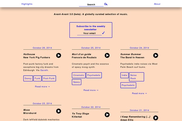 Gridly theme site design template sample