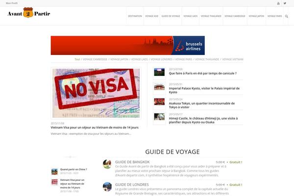Hueman Child theme site design template sample