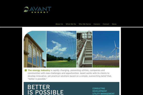 Avant theme site design template sample