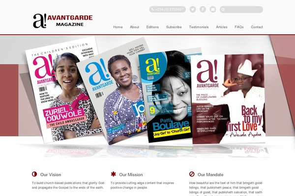 Stack theme site design template sample