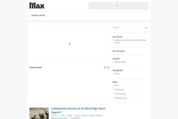 Max Magazine theme site design template sample