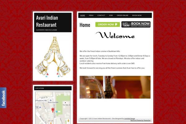 zeeBizzCard theme site design template sample