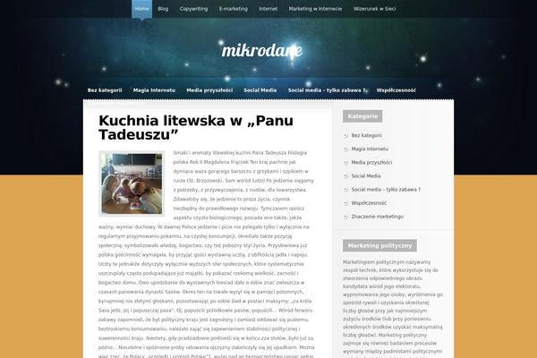 Glow theme site design template sample
