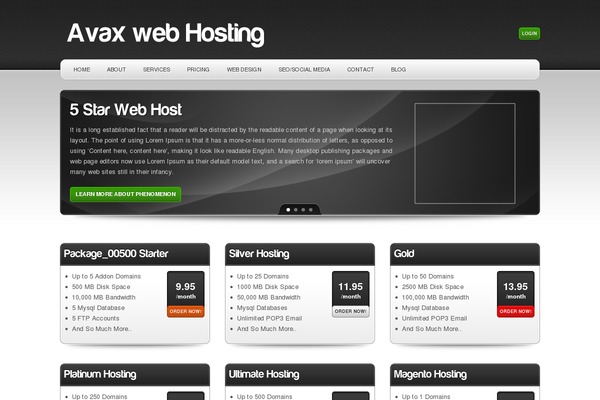 avaxhost.com site used Phenomenon