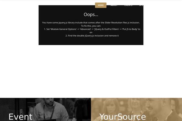 Xpo theme site design template sample