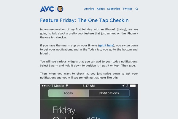 avc theme websites examples