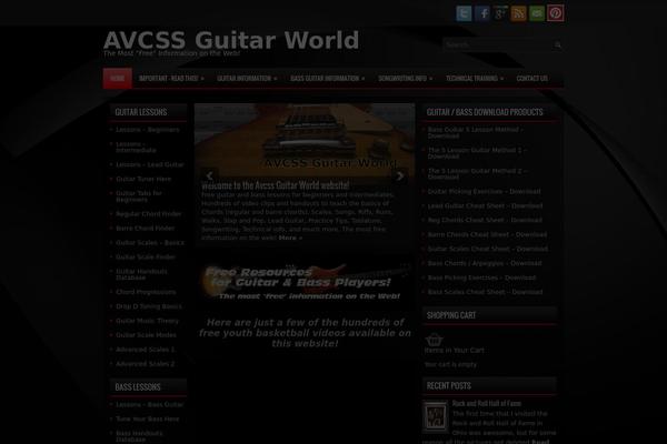 avcssguitarworld.com site used Videoblog