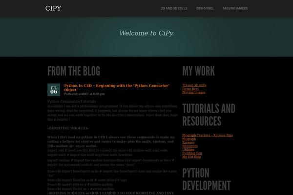 Showcase theme site design template sample
