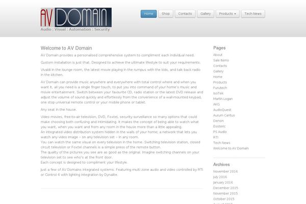 Site using Portfolio Slideshow plugin
