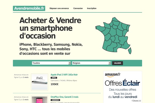 avendremobile.fr site used Testheme
