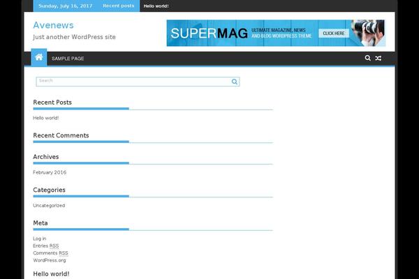 SuperMag theme site design template sample