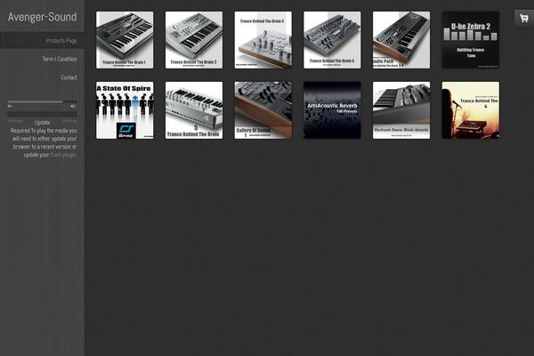 avenger-sound.com site used Storefront-xyloto