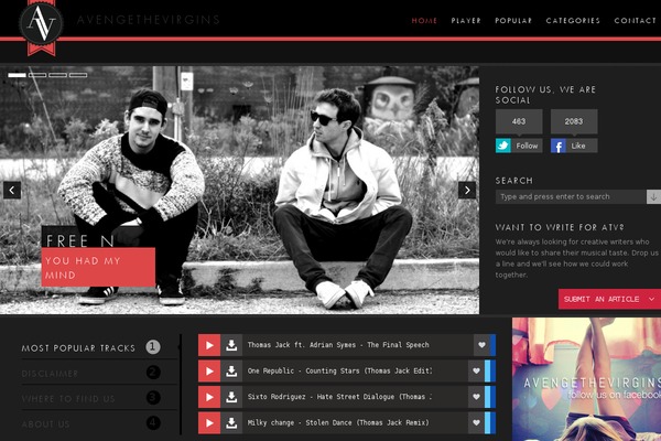 Black Pearl theme site design template sample