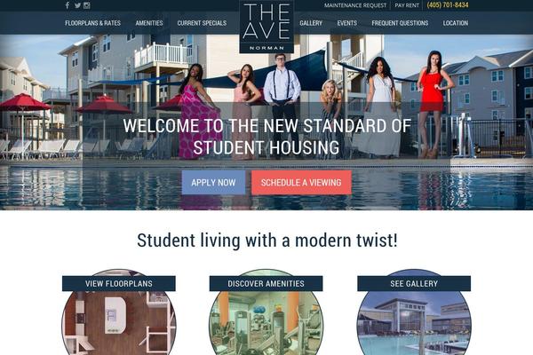 Ave website example screenshot