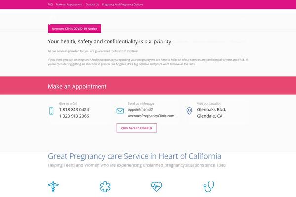Medical-clinic theme site design template sample