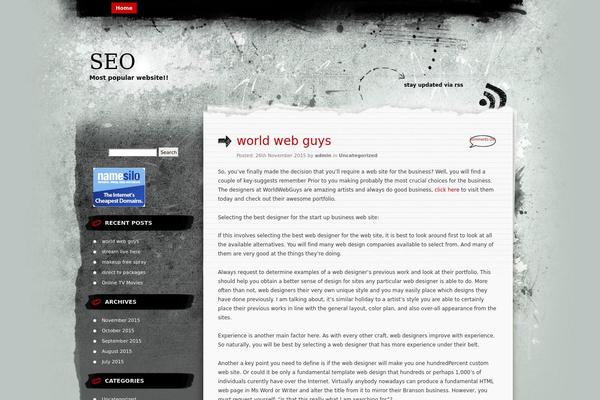 Greyzed theme site design template sample