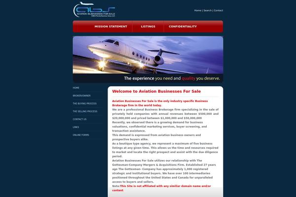 Aviation theme site design template sample