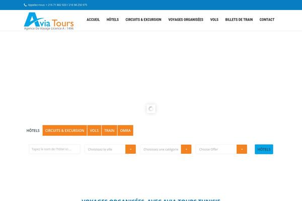 Trendy Travel theme site design template sample